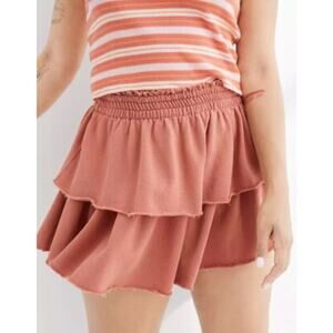 NWT Aerie Weekend Coral Ruffle Mini Skirt Size S​